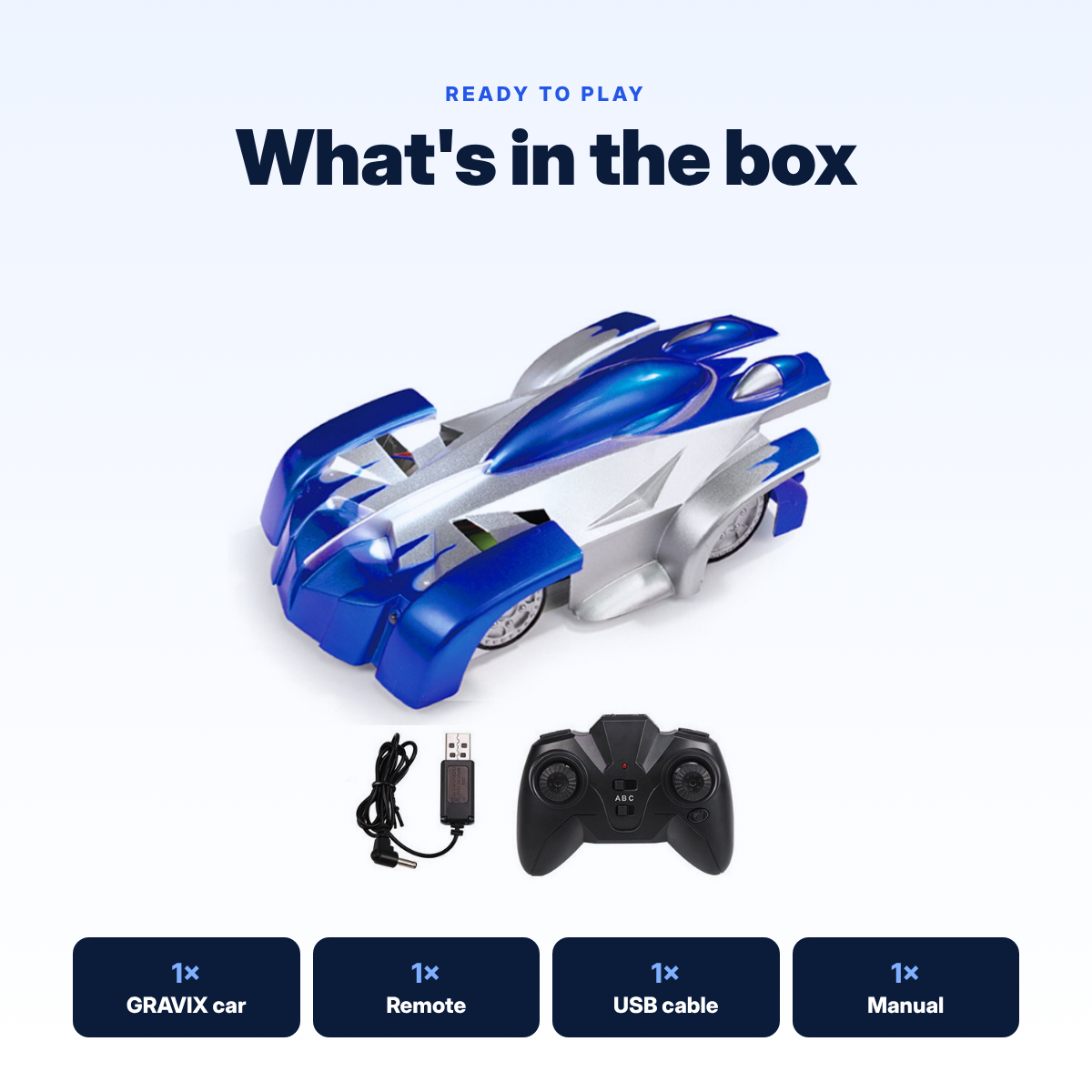 GRAVIX RC Hyper Car – Wall Climbing Remote Control Car